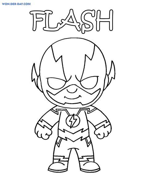 Dibujos de Flash para Colorear e Imprimir - Wonder-day.com: Dibujar y Colorear Fácil, dibujos de A Flash Kawaii, como dibujar A Flash Kawaii para colorear