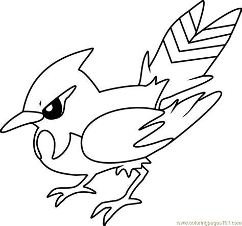 Fletchinder Pokemon Coloring Page - Free Pokémon Coloring: Dibujar Fácil, dibujos de A Fletchinder, como dibujar A Fletchinder para colorear e imprimir