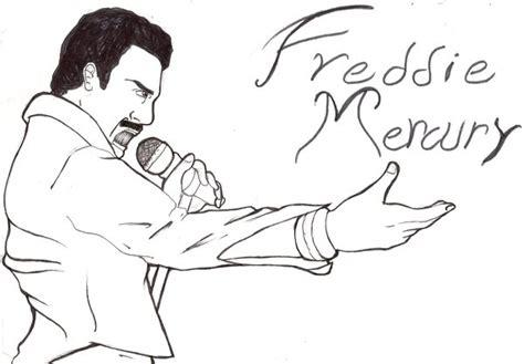 Freddie Mercury dibujo by seba-c on DeviantArt: Aprender a Dibujar Fácil con este Paso a Paso, dibujos de A Freddie Mercury, como dibujar A Freddie Mercury para colorear