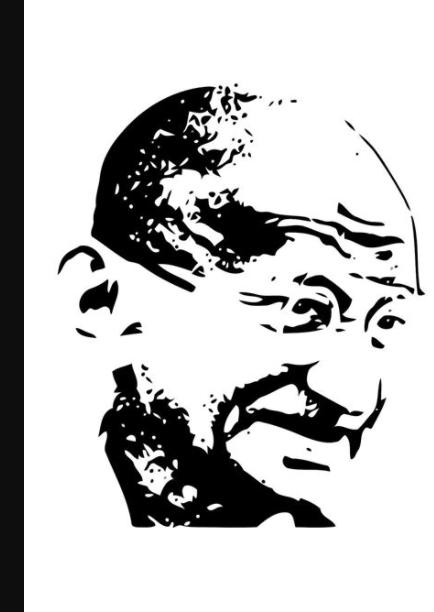 Dibujo para colorear Mahatma Gandhi - Img 11343: Aprende como Dibujar Fácil, dibujos de A Gandhi, como dibujar A Gandhi para colorear