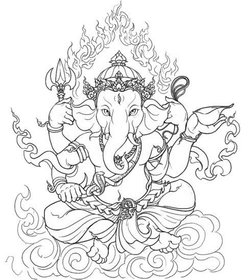 Dibujo para colorear relajante india : Ganesha 8: Aprende a Dibujar Fácil con este Paso a Paso, dibujos de A Ganesha, como dibujar A Ganesha para colorear