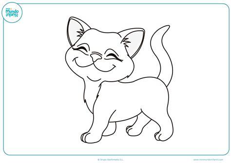 Dibujos de gatos para imprimir y colorear - Mundo Primaria: Aprender a Dibujar Fácil, dibujos de A Gato, como dibujar A Gato para colorear
