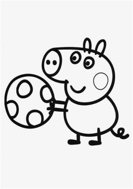 Blog Peppa Pig: Dibujos de George Pig para imprimir y colorear: Aprende como Dibujar Fácil con este Paso a Paso, dibujos de A George Pig, como dibujar A George Pig para colorear
