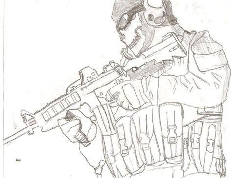 call of duty ghost Colouring Pages | Personajes de: Dibujar Fácil con este Paso a Paso, dibujos de A Ghost De Call Of Duty, como dibujar A Ghost De Call Of Duty paso a paso para colorear