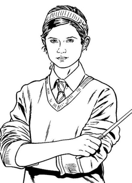 Las 39 mejores imágenes de Harry Potter | Dibujos de: Dibujar Fácil, dibujos de A Ginny Weasley, como dibujar A Ginny Weasley para colorear