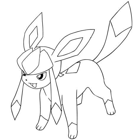 Dibujo de Glaceon de los Pokémon de la cuarta generación: Dibujar y Colorear Fácil, dibujos de A Glaceon, como dibujar A Glaceon para colorear e imprimir