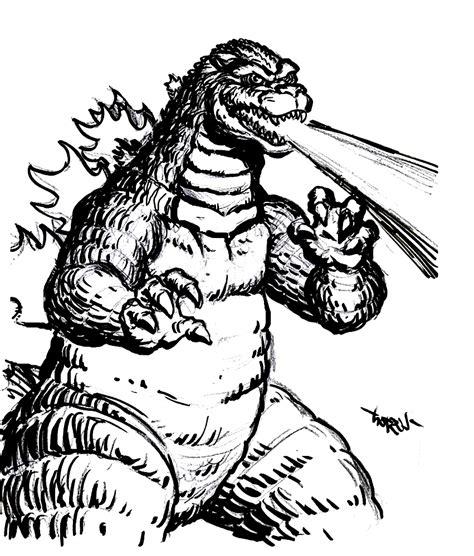 Dibujo 2 de Godzilla para colorear: Dibujar y Colorear Fácil, dibujos de A Godzilla, como dibujar A Godzilla para colorear