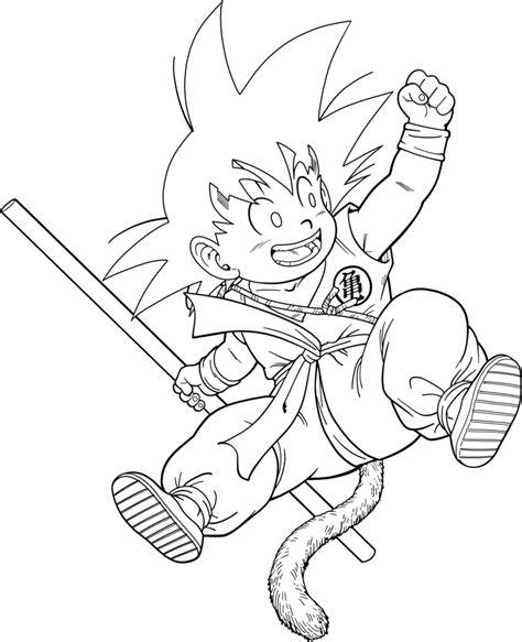 Goku niño para colorear: Aprende a Dibujar y Colorear Fácil con este Paso a Paso, dibujos de A Goku De Pequeño, como dibujar A Goku De Pequeño para colorear e imprimir