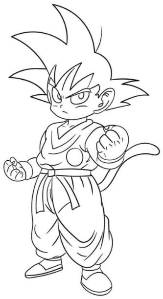 Cómo dibujar A Goku Para Niños 】 Paso a Paso Muy Fácil 2023 - Dibuja Fácil