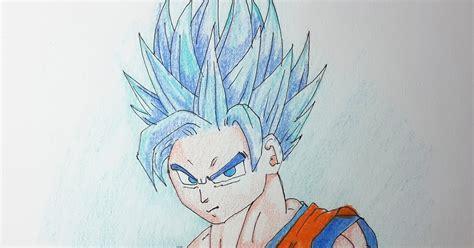 Cómo dibujar A Goku Ssj Dios Azul A Lapiz Lento 】 Paso a Paso Muy Fácil  2023 - Dibuja Fácil