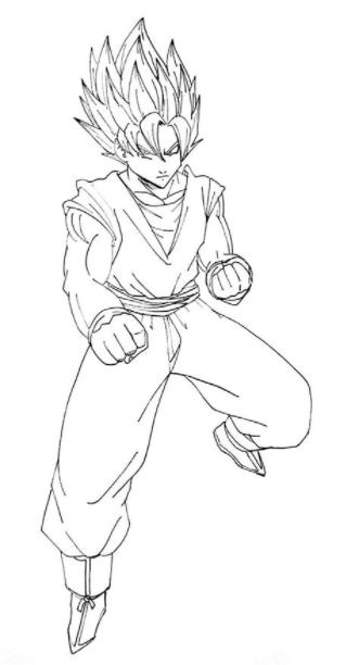 Goku para colorear ssj - Imagui: Aprende a Dibujar y Colorear Fácil, dibujos de A Goku Ssj2, como dibujar A Goku Ssj2 para colorear