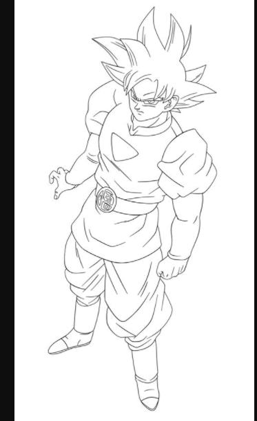 Cómo dibujar A Goku Ultra Instinct 】 Paso a Paso Muy Fácil 2023 - Dibuja  Fácil