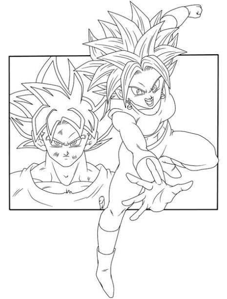 Lineart #34 - Goku VS Kefla by GenesisLinearts on: Dibujar Fácil con este Paso a Paso, dibujos de A Goku Vs Kefla, como dibujar A Goku Vs Kefla para colorear e imprimir