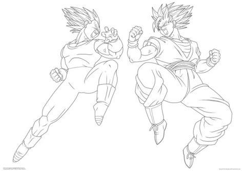 Dibujo de Goku y Vegeta para imprimir y colorear: Aprender como Dibujar Fácil, dibujos de A Goku Y Vegeta, como dibujar A Goku Y Vegeta para colorear