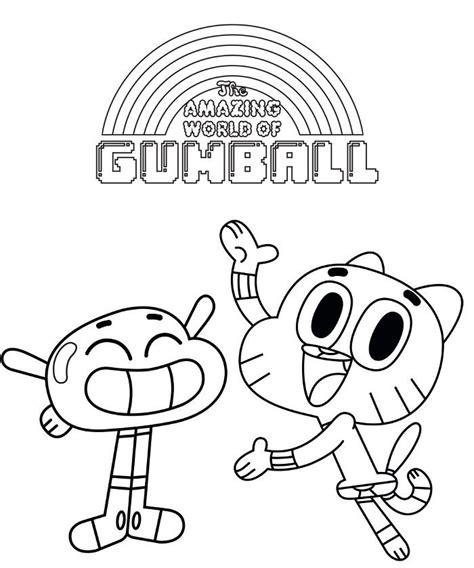 Para Colorear: El Increíble Mundo de Gumball | El: Aprende como Dibujar y Colorear Fácil, dibujos de A Gumball Cartoon Network, como dibujar A Gumball Cartoon Network para colorear