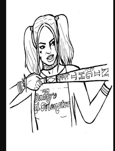 Pin en Tattos♥: Aprender como Dibujar y Colorear Fácil con este Paso a Paso, dibujos de A Harley Quinn Anime, como dibujar A Harley Quinn Anime para colorear