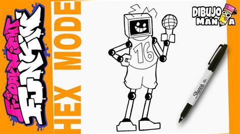 COMO DIBUJAR A HEX MODE DE FRIDAY NIGHT FUNKIN | PASO A: Dibujar Fácil, dibujos de A Hex Fnf, como dibujar A Hex Fnf para colorear