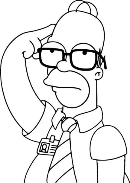 Dibujos de Homero Simpson para colorear en familia: Aprender como Dibujar Fácil, dibujos de A Homer, como dibujar A Homer paso a paso para colorear