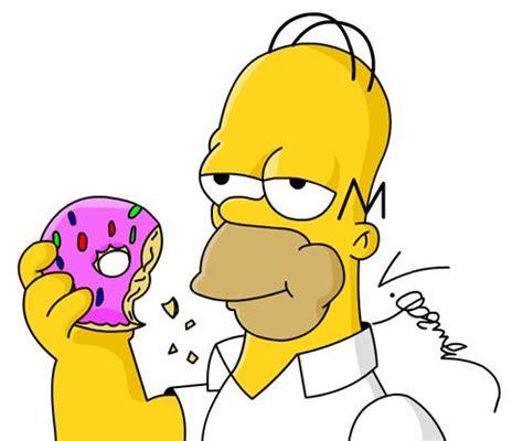 Homero Comiendo Donas Para Colorear - dibujos para colorear: Dibujar y Colorear Fácil, dibujos de A Homero Comiendo Rosquilla, como dibujar A Homero Comiendo Rosquilla para colorear