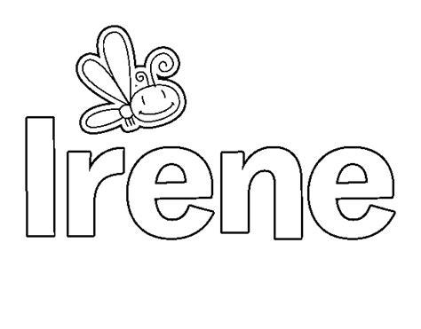 Dibujo de Irene para Colorear - Dibujos.net: Aprende como Dibujar y Colorear Fácil con este Paso a Paso, dibujos de A Irene, como dibujar A Irene paso a paso para colorear