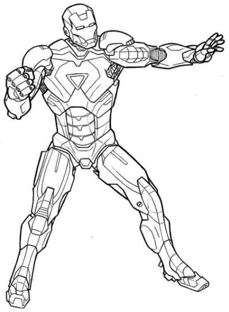 Dibujos de Iron Man Divertidos para colorear e imprimir: Dibujar Fácil con este Paso a Paso, dibujos de A Iron Man Infinity War, como dibujar A Iron Man Infinity War para colorear