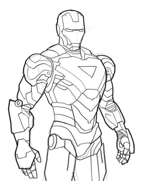 Armadura Dibujos De Iron Man Para Colorear - dibujos para: Aprende a Dibujar Fácil con este Paso a Paso, dibujos de A Iron Man Mark 42, como dibujar A Iron Man Mark 42 para colorear e imprimir