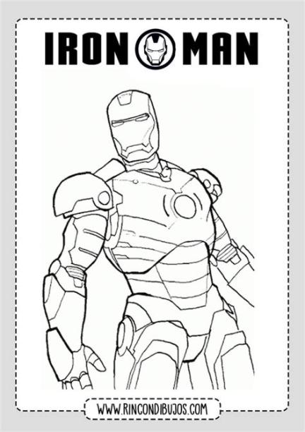 Dibujos Para Niños de Iron Man Colorear - Rincon Dibujos: Dibujar y Colorear Fácil, dibujos de A Iron Man Para Niños, como dibujar A Iron Man Para Niños paso a paso para colorear