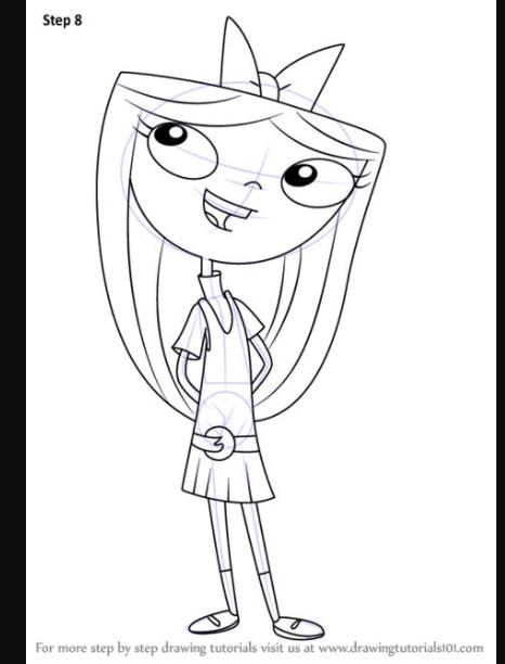 Learn How to Draw Isabella Garcia-Shapiro from Phineas and: Aprender como Dibujar Fácil con este Paso a Paso, dibujos de A Isabella De Phineas Y Ferb, como dibujar A Isabella De Phineas Y Ferb para colorear