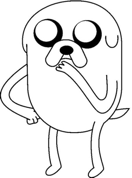 Desenho para colorir Copa Toon : Adventure time: Jake 6: Aprender a Dibujar Fácil con este Paso a Paso, dibujos de A Jake El Perro, como dibujar A Jake El Perro para colorear