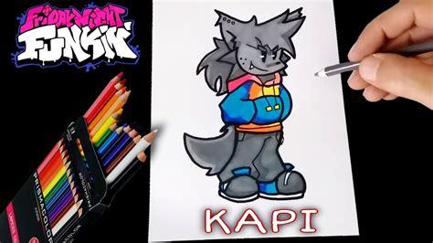 🥇 COMO DIBUJAR A KAPI DE FRIDAY NIGHT FUNKIN | PASO A: Aprende a Dibujar Fácil, dibujos de A Kapi, como dibujar A Kapi para colorear