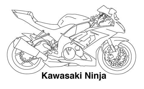 Dibujos para colorear: Kawasaki imprimible. gratis. para: Dibujar Fácil, dibujos de A Kawaki, como dibujar A Kawaki para colorear