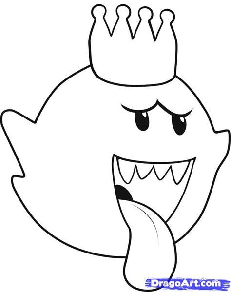King Boo Coloring Pages Clipart | Free download on ClipArtMag: Aprende como Dibujar Fácil con este Paso a Paso, dibujos de A King Boo, como dibujar A King Boo para colorear