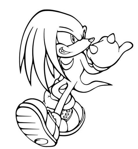 Knucles | Dibujos. Páginas para colorear. Sonic: Dibujar y Colorear Fácil, dibujos de A Knuckles, como dibujar A Knuckles para colorear e imprimir