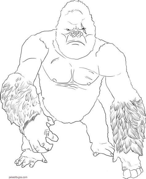 Dibujos de King Kong para colorear: Dibujar Fácil, dibujos de A Kong, como dibujar A Kong paso a paso para colorear