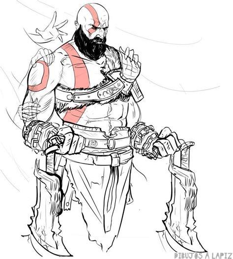磊 Dibujos de Kratos【+35】Fáciles y a lapiz: Dibujar Fácil, dibujos de A Kratos, como dibujar A Kratos paso a paso para colorear
