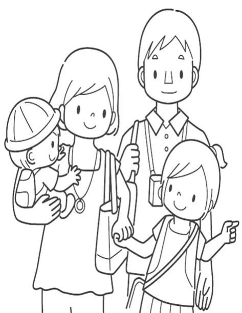 Familia para colorear: Aprender a Dibujar y Colorear Fácil, dibujos de A La Familia, como dibujar A La Familia para colorear e imprimir