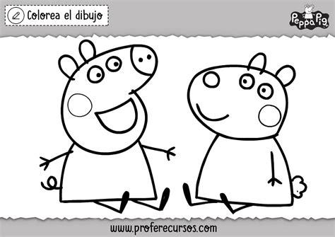 Familia Peppa Pig para Colorear - Profe Recursos: Dibujar y Colorear Fácil, dibujos de A La Familia De Peppa, como dibujar A La Familia De Peppa para colorear