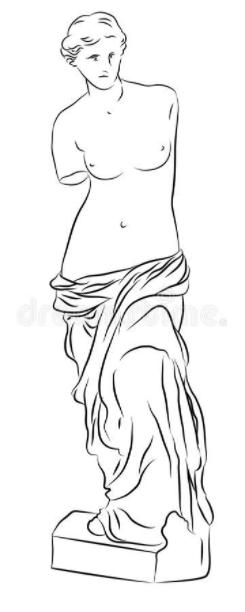 Venus of Milo stock vector. Illustration of mythology: Aprender como Dibujar y Colorear Fácil, dibujos de A La Venus De Milo, como dibujar A La Venus De Milo para colorear e imprimir