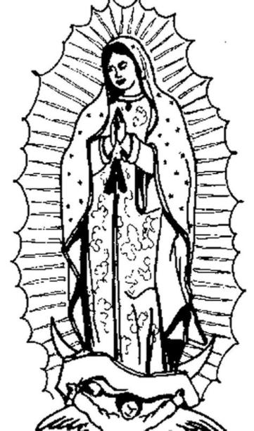 Dibujos de la Virgen de Guadalupe para colorear - Imagui: Dibujar y Colorear Fácil, dibujos de A La Virgen, como dibujar A La Virgen paso a paso para colorear