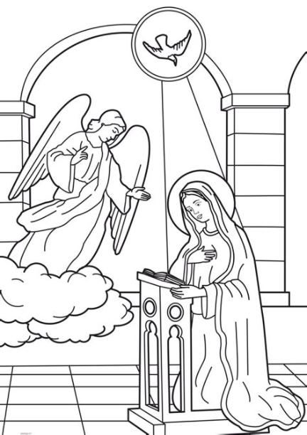 Dibujos de la Virgen María para colorear: Aprender como Dibujar Fácil con este Paso a Paso, dibujos de A La Virgen Maria, como dibujar A La Virgen Maria para colorear e imprimir