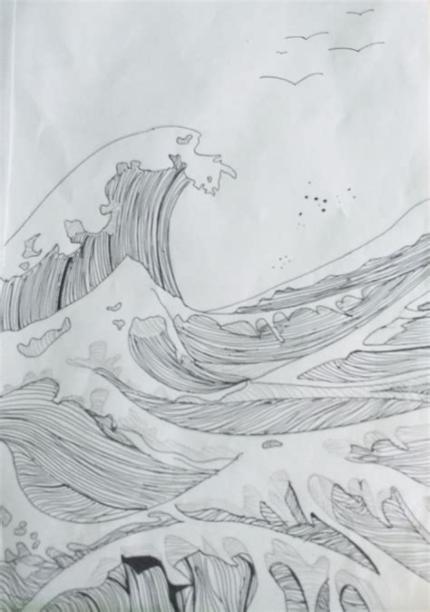 Pin de Clara Montero Lopez en marina | Playa dibujo: Dibujar Fácil con este Paso a Paso, dibujos de A Lapiz El Mar, como dibujar A Lapiz El Mar para colorear e imprimir