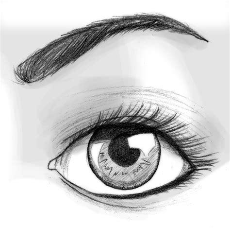 dibujos a lapiz de ojos anime
