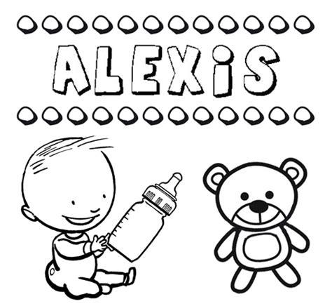 Dibujo del nombre Alexis para colorear. pintar e imprimir: Aprende como Dibujar y Colorear Fácil con este Paso a Paso, dibujos de A Leia, como dibujar A Leia para colorear e imprimir