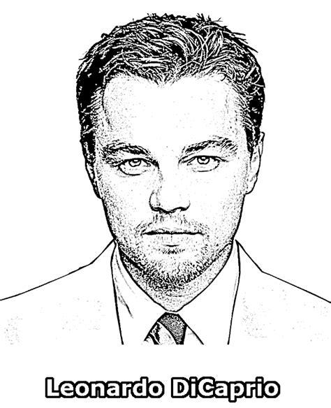 Leonardo DiCaprio to print and color for free: Aprende como Dibujar Fácil con este Paso a Paso, dibujos de A Leonardo Dicaprio, como dibujar A Leonardo Dicaprio para colorear e imprimir