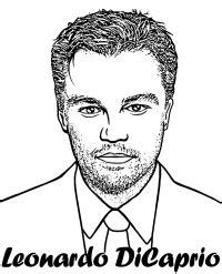 Free Leonardo DiCaprio coloring sheet: Dibujar y Colorear Fácil, dibujos de A Leonardo Dicaprio, como dibujar A Leonardo Dicaprio paso a paso para colorear