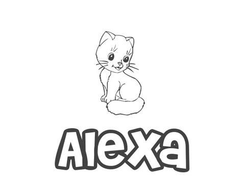Nombre de Niña Alexa. significado y origen de Alexa: Dibujar y Colorear Fácil, dibujos de A Lexa, como dibujar A Lexa paso a paso para colorear