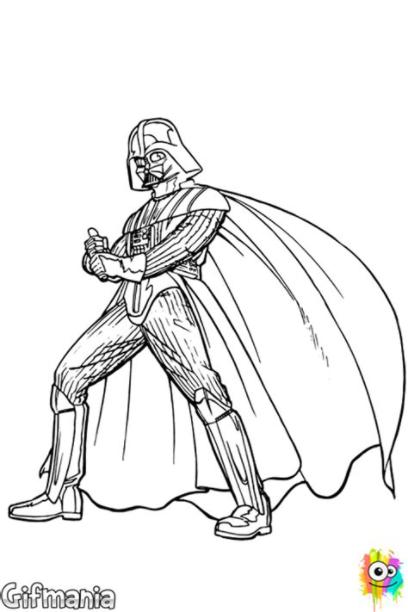 Dibujo de Darth Vader para Colorear | Darth vader. Dibujos: Dibujar y Colorear Fácil con este Paso a Paso, dibujos de A Lord Vader, como dibujar A Lord Vader para colorear