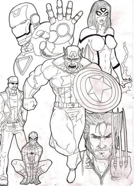 Dibujos Para Colorear De Los Vengadores Juntos: Dibujar Fácil, dibujos de A Los Avengers, como dibujar A Los Avengers paso a paso para colorear