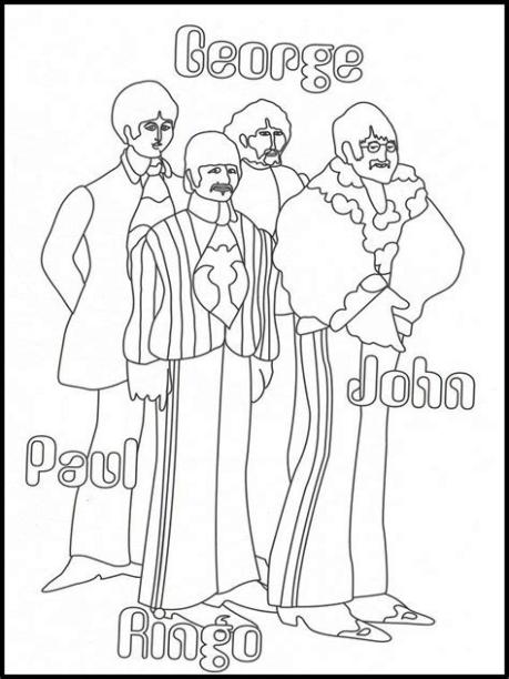 The Beatles 20 dibujos faciles para dibujar para niños: Dibujar y Colorear Fácil, dibujos de A Los Beatles, como dibujar A Los Beatles paso a paso para colorear