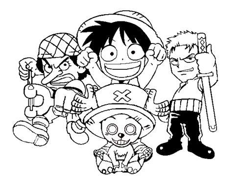 Dibujo de Personajes One Piece para Colorear - Dibujos.net: Dibujar Fácil con este Paso a Paso, dibujos de A Los Personajes De One Piece, como dibujar A Los Personajes De One Piece paso a paso para colorear